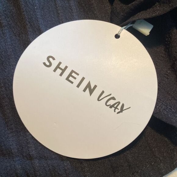 SHEIN curve Vacay swimsuit cover-up black 3X - Picture 4 of 5